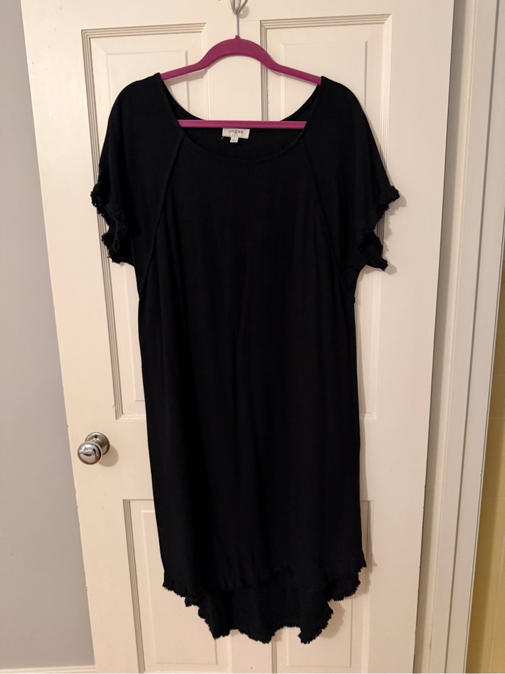 Black Women’s Short Sleeve Tunic Dress - Unknown Brand